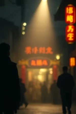 《玻璃温室》竖版海报，透明温室内的藤蔓与独坐的人影