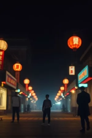 《木刻时光》竖版海报，木工台上散落的刻刀与半成品木刻