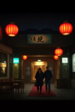 《白色钟楼》竖版海报，雪地中央矗立的白色钟楼剪影